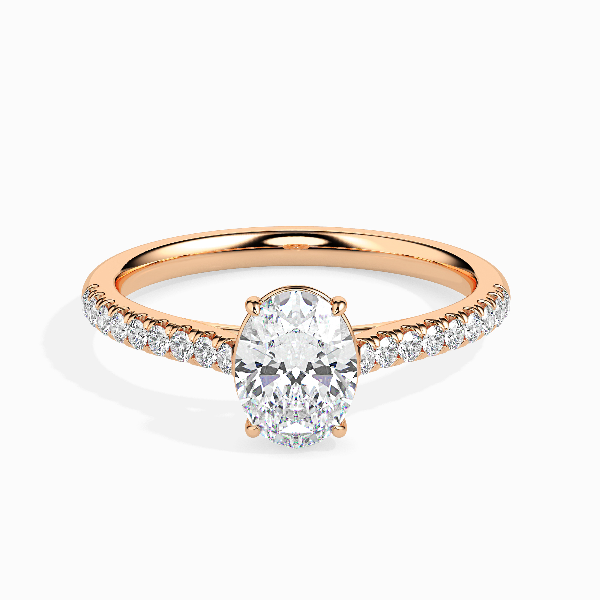 Lumen Oval Engagement Ring